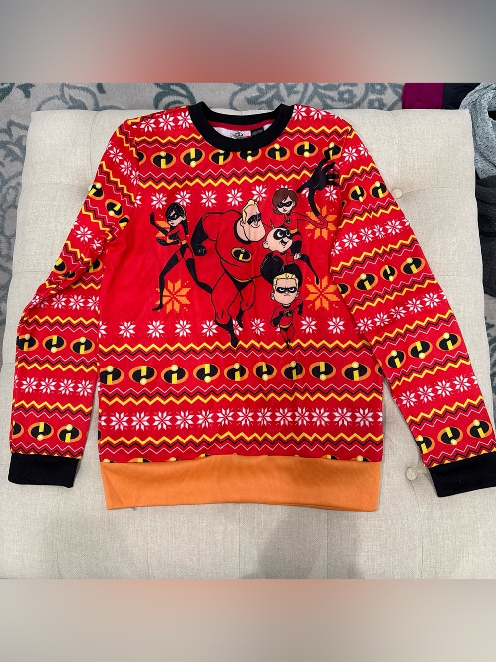 Red Holiday Crewneck Sweater
